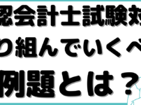 公認会計士 試験問題 例